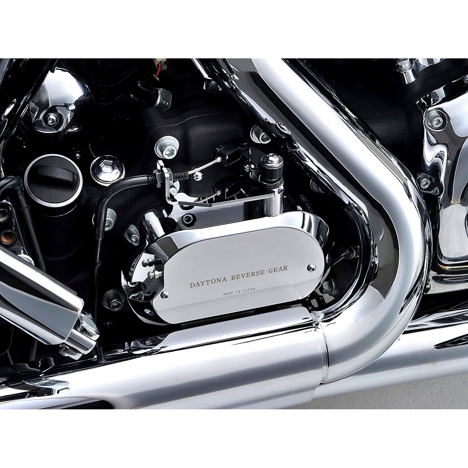 Daytona, Transmission reverse gear kit, Black, Chrome