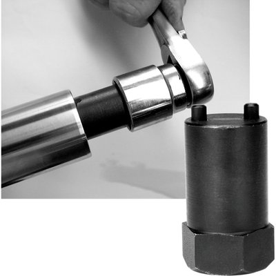 Used to remove and install the fork tube retainer screw on the early drum brakes