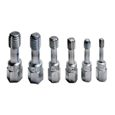 Includes 1/4-20, 5/16-18, 3/8-16, 7/16-14, 1/2-13 and 9/16-12. Zinc plated, made from 1027 steel and imported by JIMS as a inexpensive way to functionally clean threads. 
Note: Not suitable for cutting new threads.