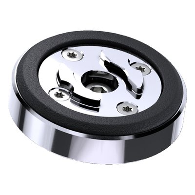 SPC+ phone case mount compatible only. 
Optional vibration damping module. Used between the smartphone and all SP Connect™ mounts with standard damping head. This module additionally reduces engine vibrations through special developed elastomer damper inlays, that dampen in all directions. Especially useful to protect the more vibration-sensitive components of late model smartphones, especially mechanical image stabilizers of the camera. Stops up to 60% of vibrations. 
- CNC machined from aircraft grade aluminum 
- Fits all mounts with standard damping head 
- 3D vibration dampener through a special elastomer inlay 
- Additional protection for sensitive smartphone parts 
- Dimensions: 60mm diameter 
- 100% weatherproof. 
Includes: 
- 1 × Anti Vibration Module SPC+ 
- 1 × screw (M5x16mm) 
- 1 × screw (M5x20mm) 
- 1 × Sprocket Adapter (for use with the Brake Mount or Mirror Mount