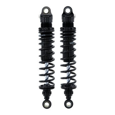 - Black springs
- Black body
- S: Single tube body
- Piston diameter: 36mm
- D: Monotube high pressure gas type of shock absorber with internal reservoir in the main body
- R1: Adjustable rebound damping. Adjuster wheel above the end eye
- L: Adjustable length
- Length: 336 +10/-0 mm
- Stroke: 89 mm
- Rate N/mm: 32 N/mm
- Position: rear
- Mounted spring: 66422-032
- Packaging unit: pair
- ABE approved