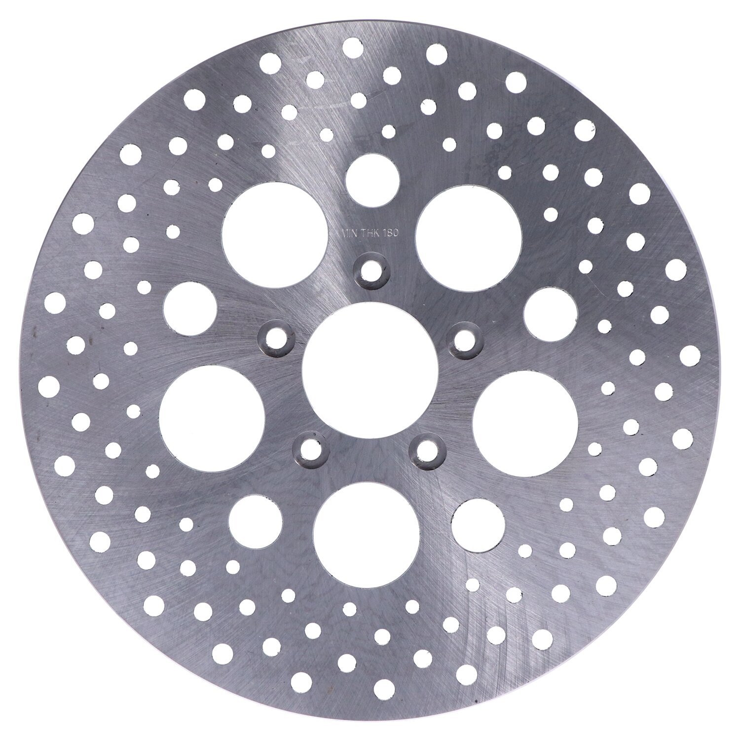 Brake rotor L/R front, 11.5" drilled stainless