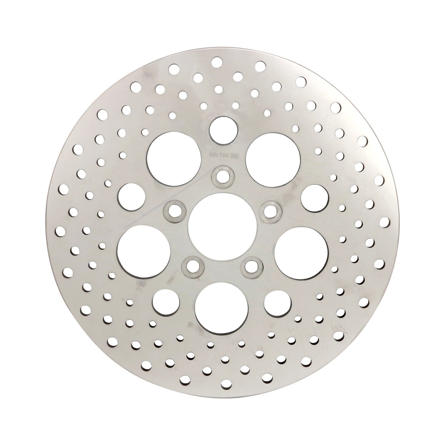 Brake rotor rear. Polished stainless drilled 11.5"