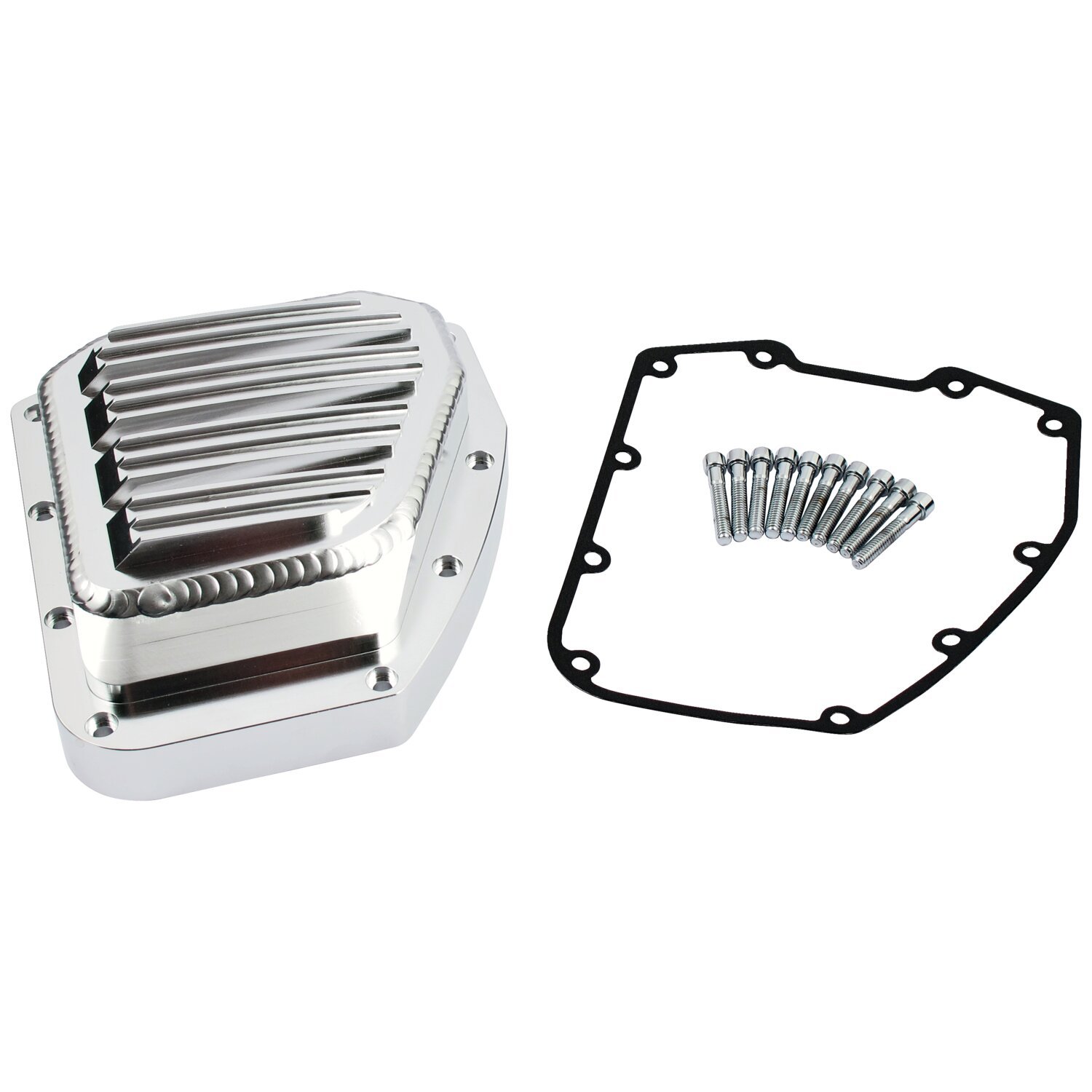 JIMS, handcrafted cam cover, Unpainted, Chrome