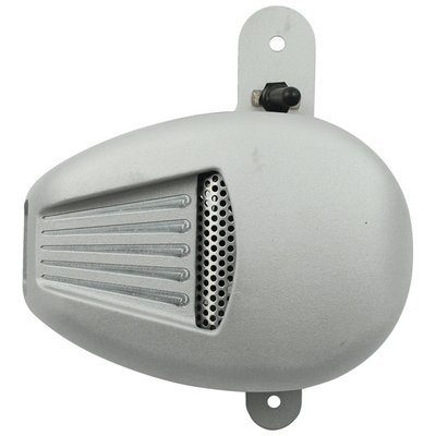 The Forceflow cylinder head cooler incorporates a high power fan, great for Stop & Go traffic. It can decrease cylinder head temperature up to 100 °F (37 °C) when idling in the sun and can be turned on/off by hand at will or by thermostat. The Forceflow is mounted in the horn location. A mini horn is included and located inside the Forceflow housing as a complete package.