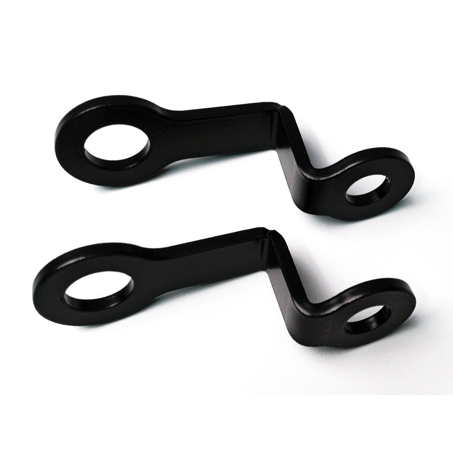 Cult-Werk, turn signal mount kit. Rear. Double angled, Black, Gloss