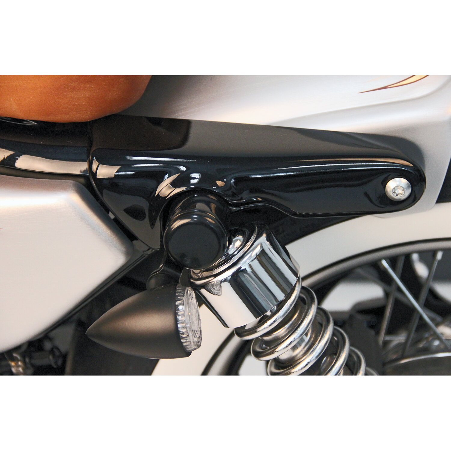 Cult-Werk, XL short fender strut covers, Black, Gloss