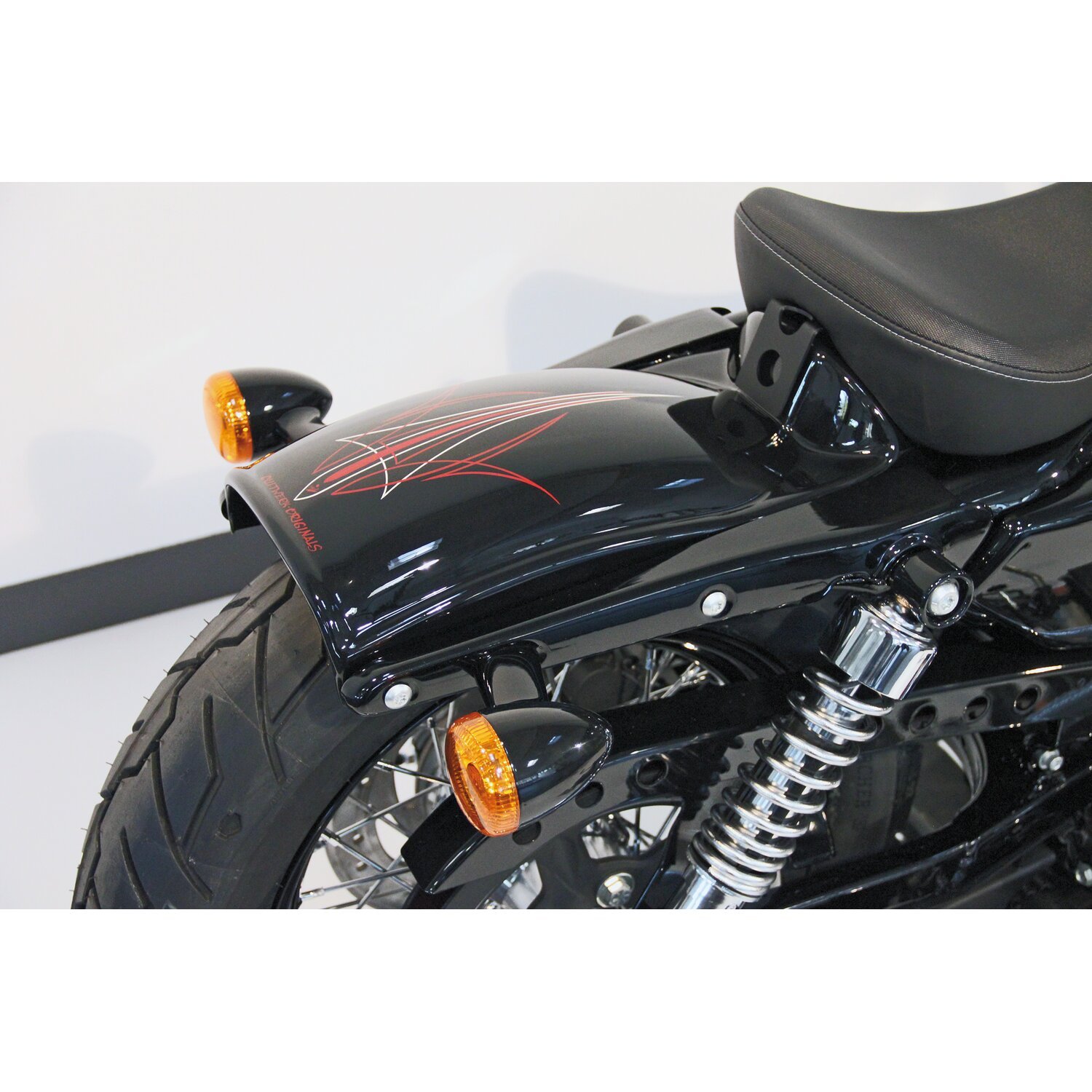 Cult-Werk, XL 'Bobber' rear fender, Black, Matte