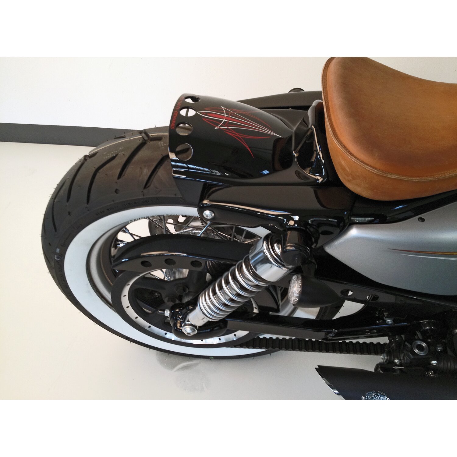Cult-Werk, XL 'Short Bobber' rear fender, Black, Matte