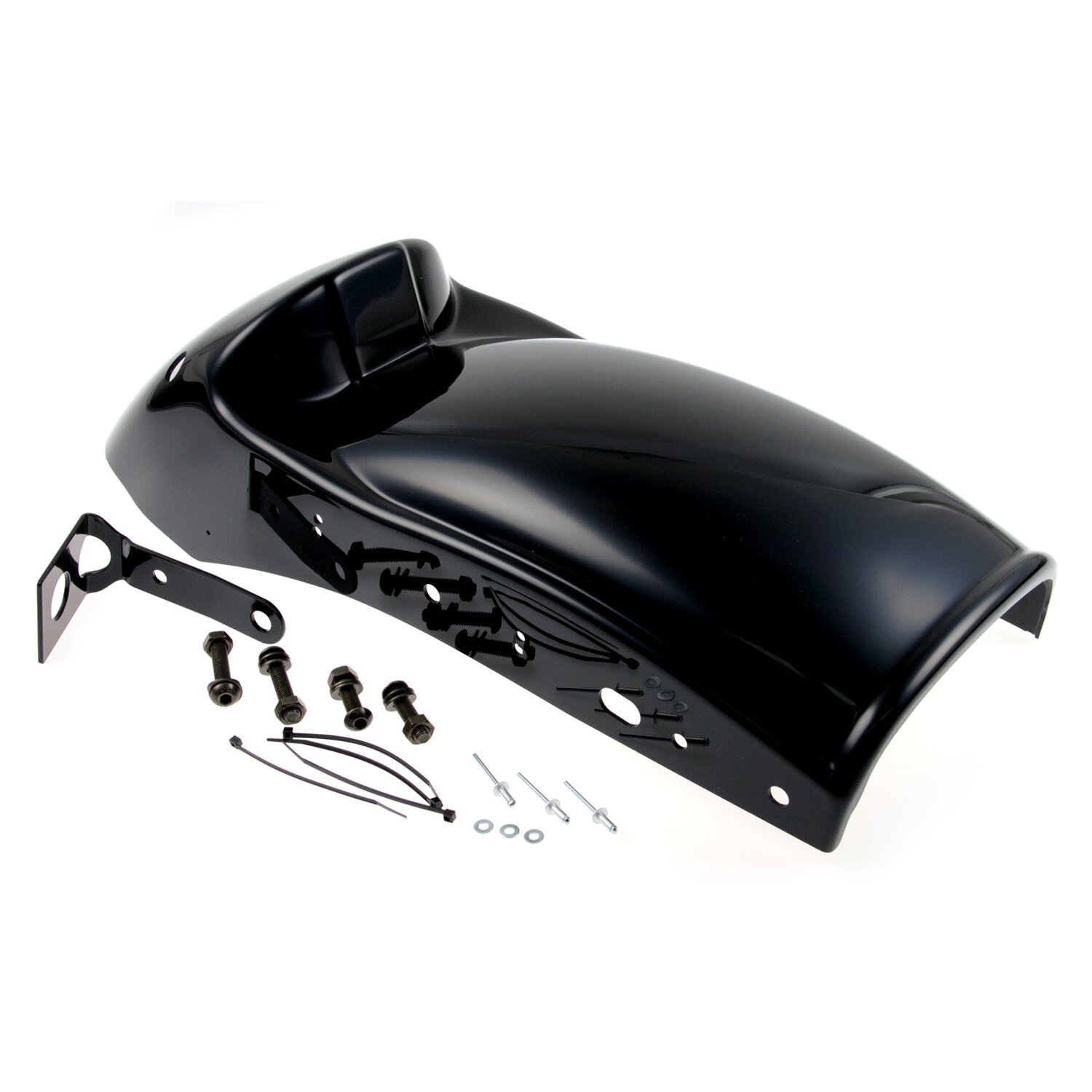 Cult-Werk, XL 'Bobber' rear fender, Black, Gloss