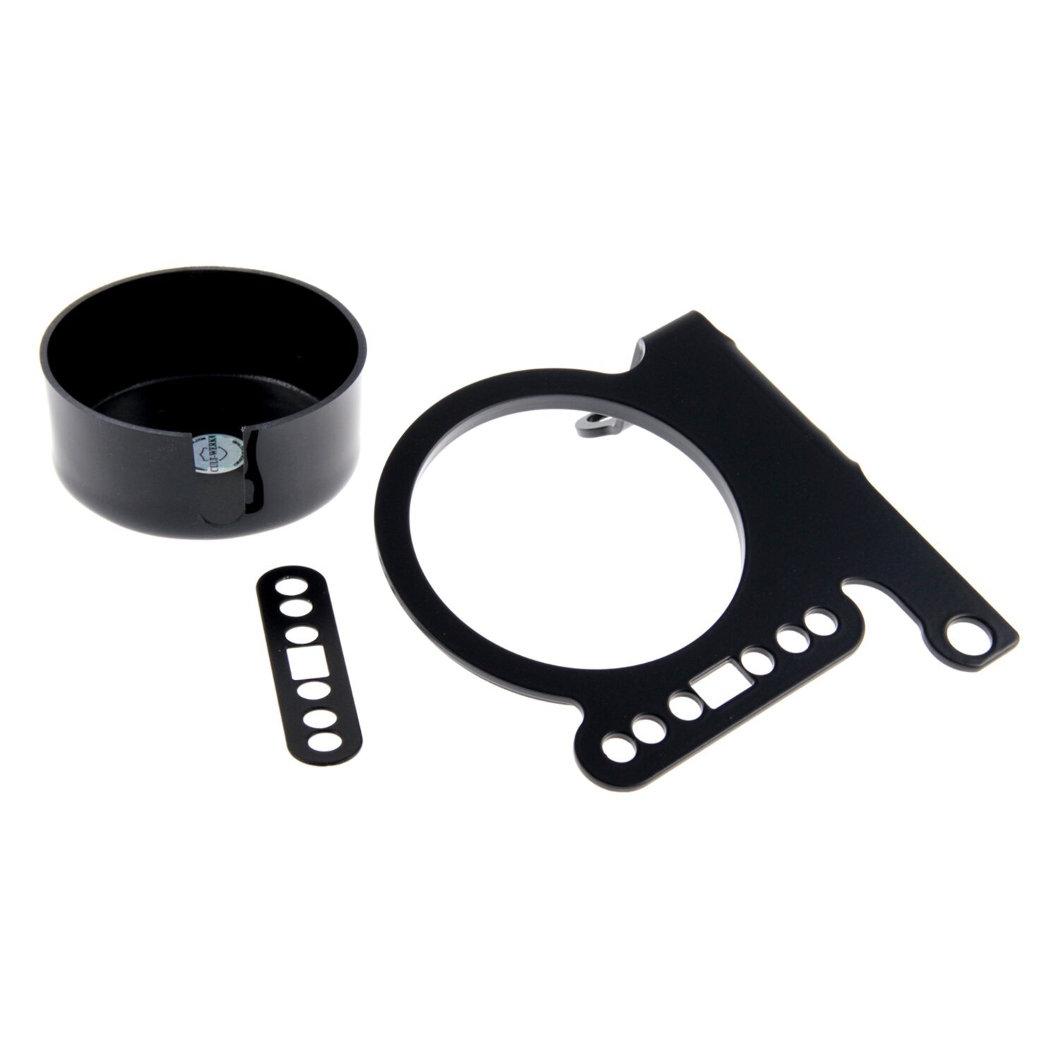 Cult-Werk, XL Sportster side mount speedo bracket, Black, Matte