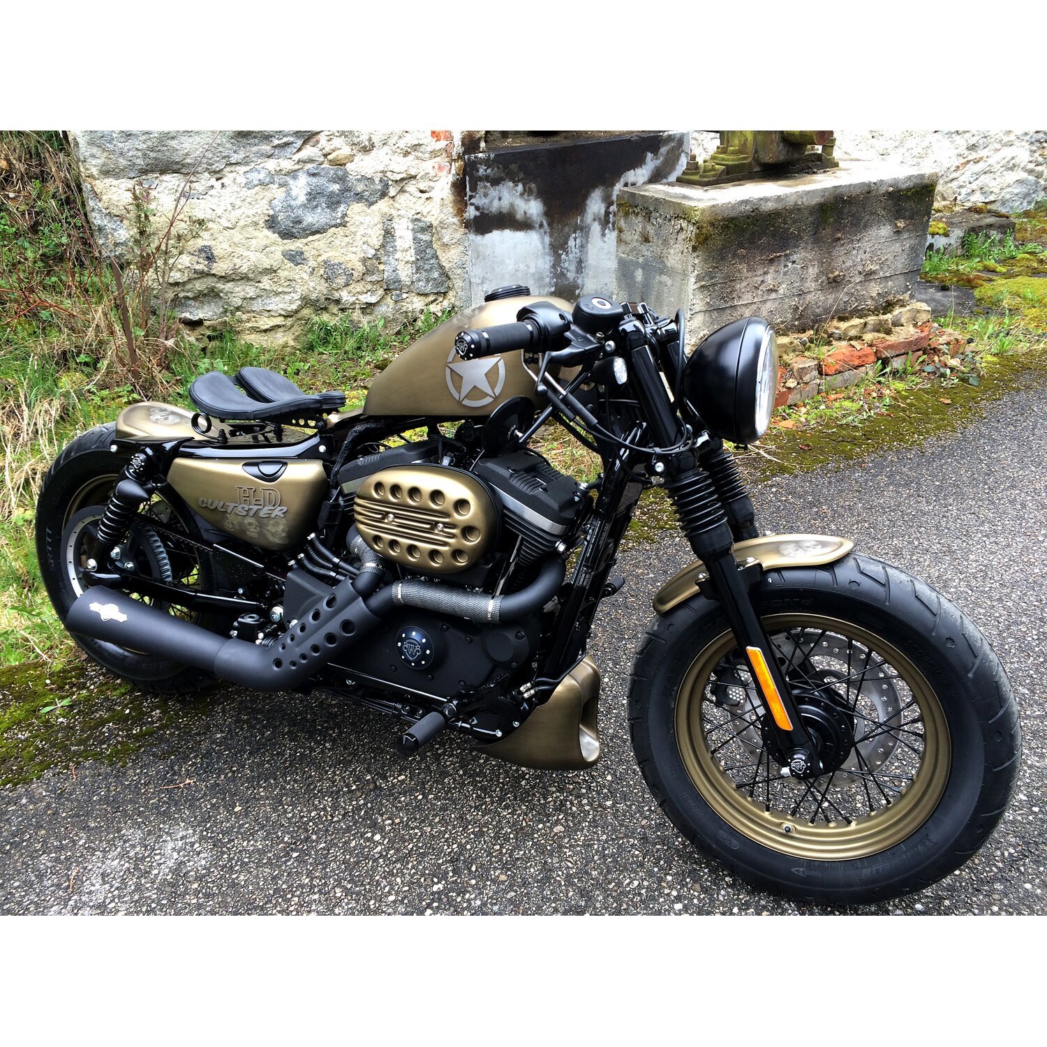 Cult-Werk, 'Old School' front fender, Black, Gloss