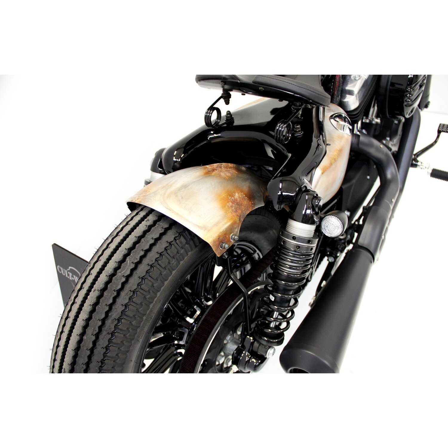 Cult-Werk, XL Sportster swingarm fender, Black, Matte