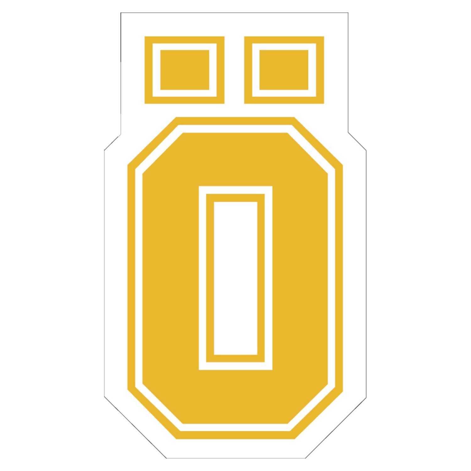 Öhlins 'Ö' sticker yellow small