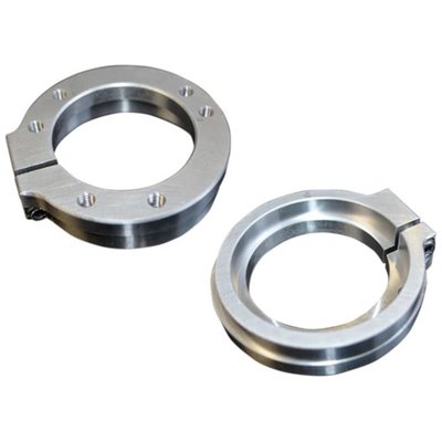 Clamps to all Mikuni HSR 42, 45 and 48 carburetors to allow installation of air cleaner housings with both Keihin CV and S&S bolt patterns. 
CNC machined billet 6061 aluminum. 
Note: Installation of another air cleaner assembly on a S&S Super E or G carb will require the use of a special enrichment device which is available as MCS 544620 (Kuryakyn), 505101 (A-Just), 502005 (Morris) or 977810 (S&S).