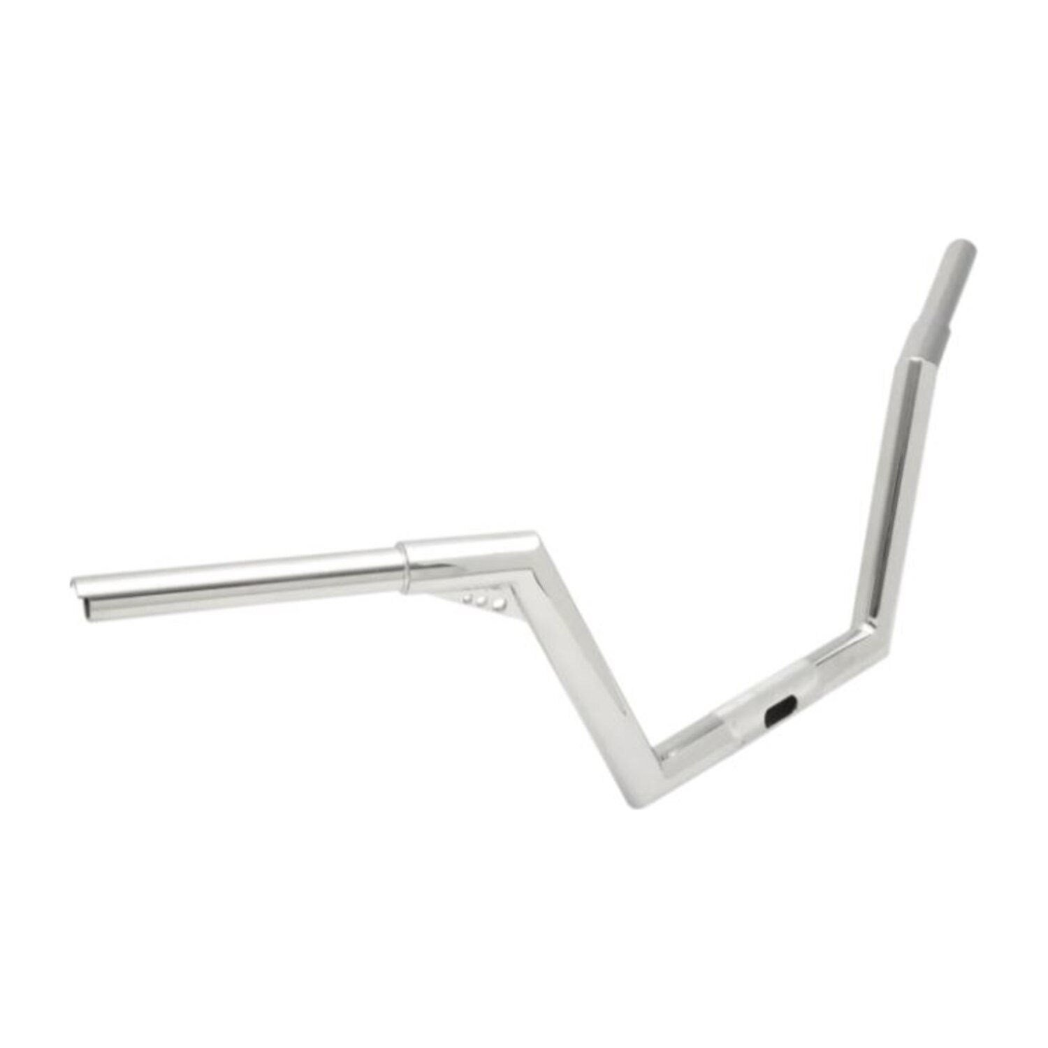 Trask, V-Line handlebar 1-1/4" +2" rise, Silver, Chrome