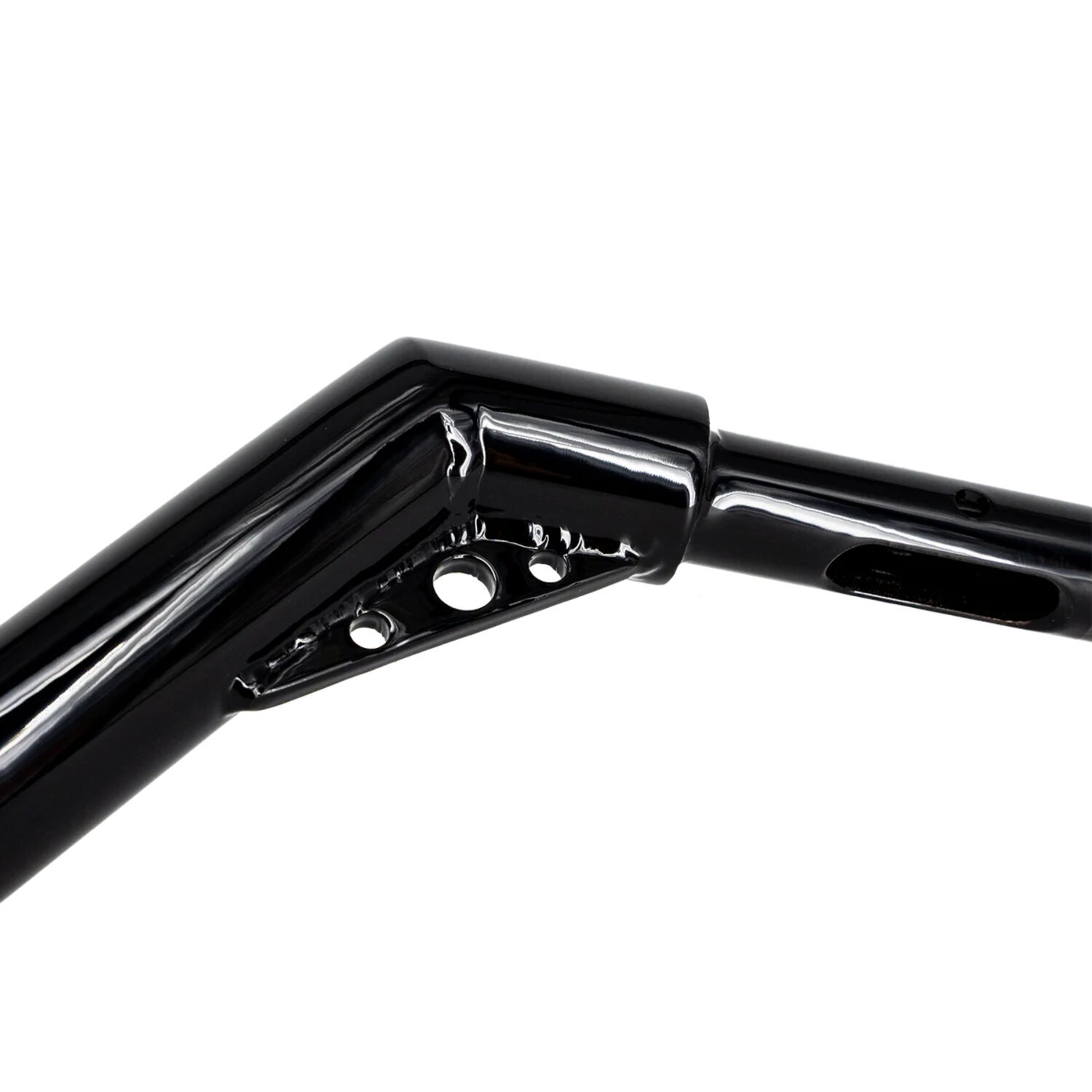 Trask, V-Line handlebar 1" +2" rise, Black, Powder Coated