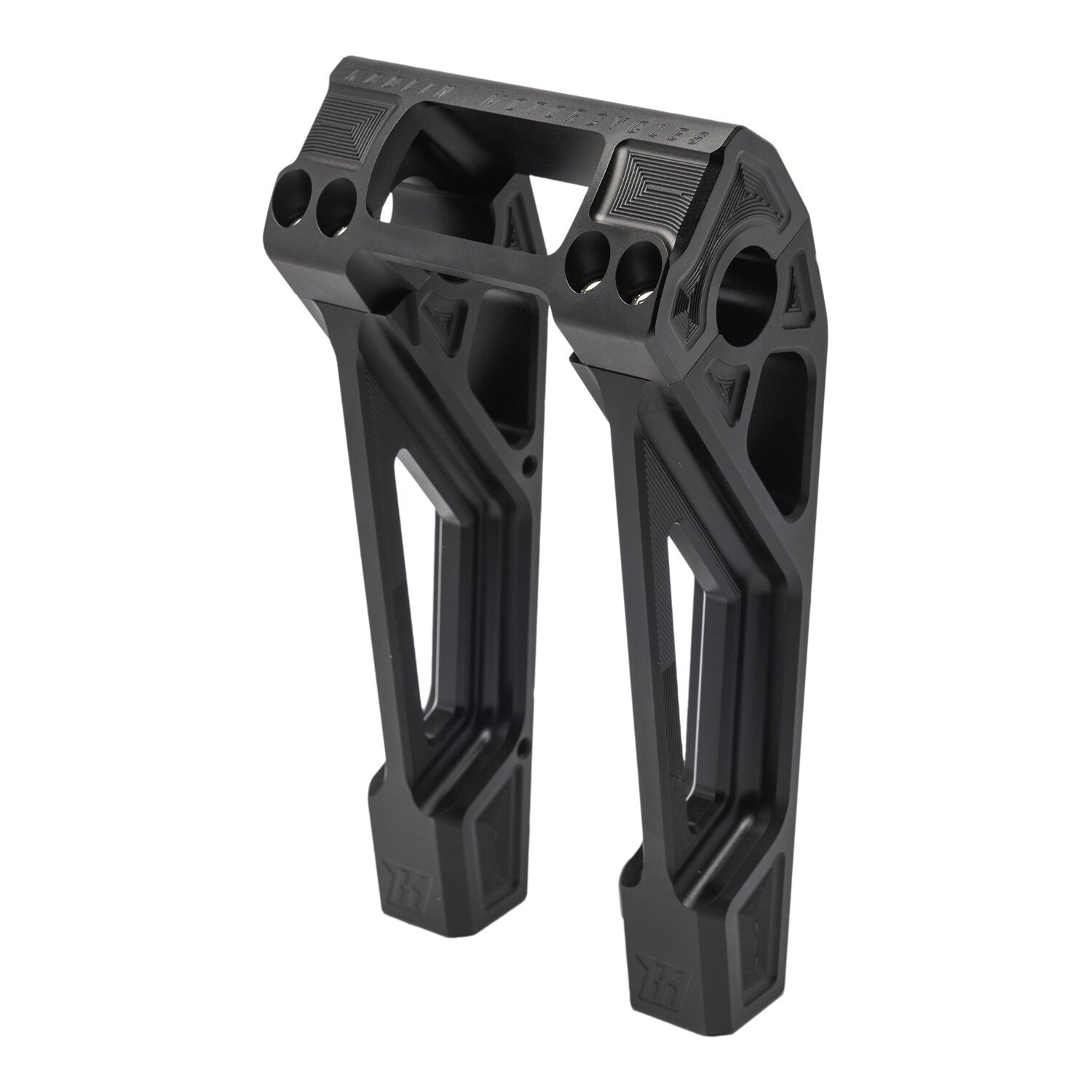 Kodlin, Fastback risers for OEM digital speedo. 8, Black, Anodized