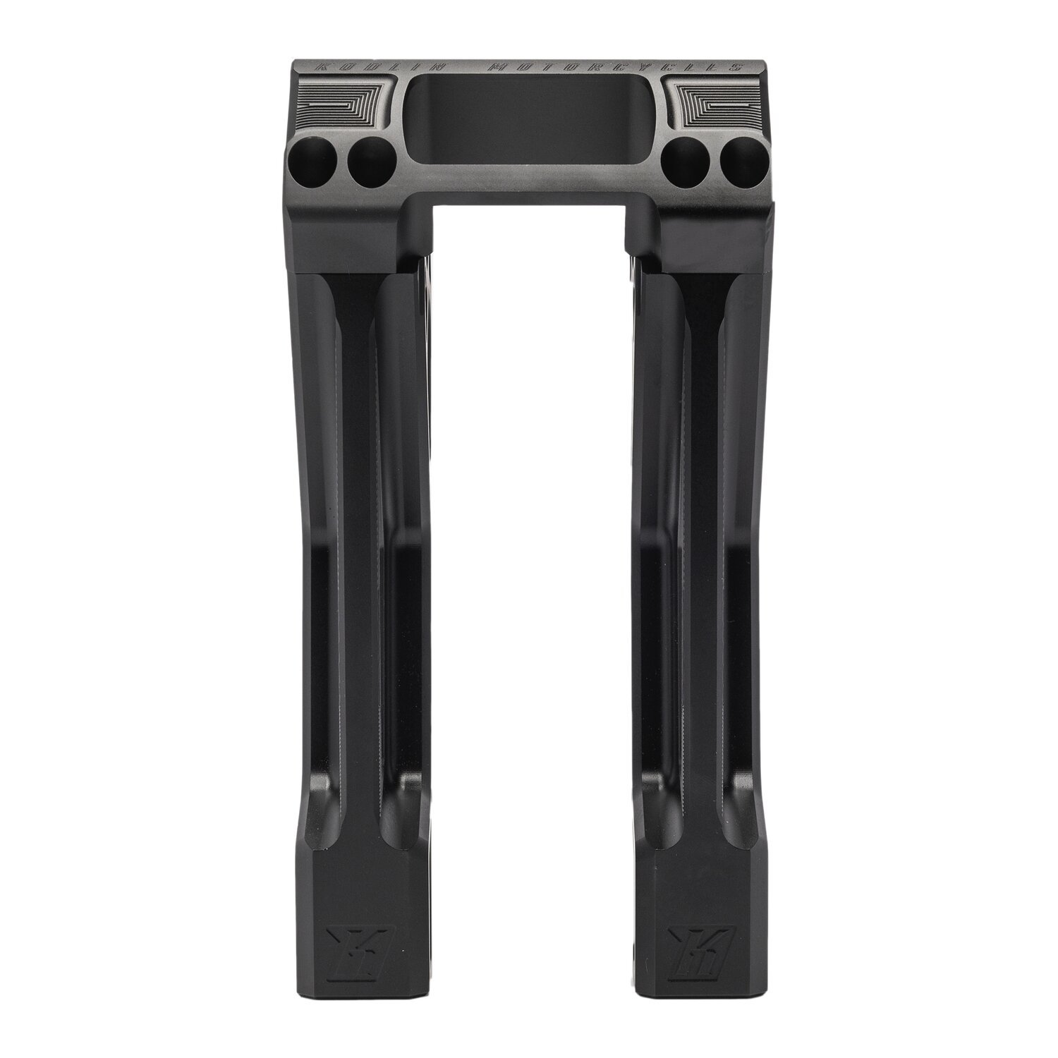 Kodlin, Fastback risers for OEM digital speedo. 8, Black, Anodized