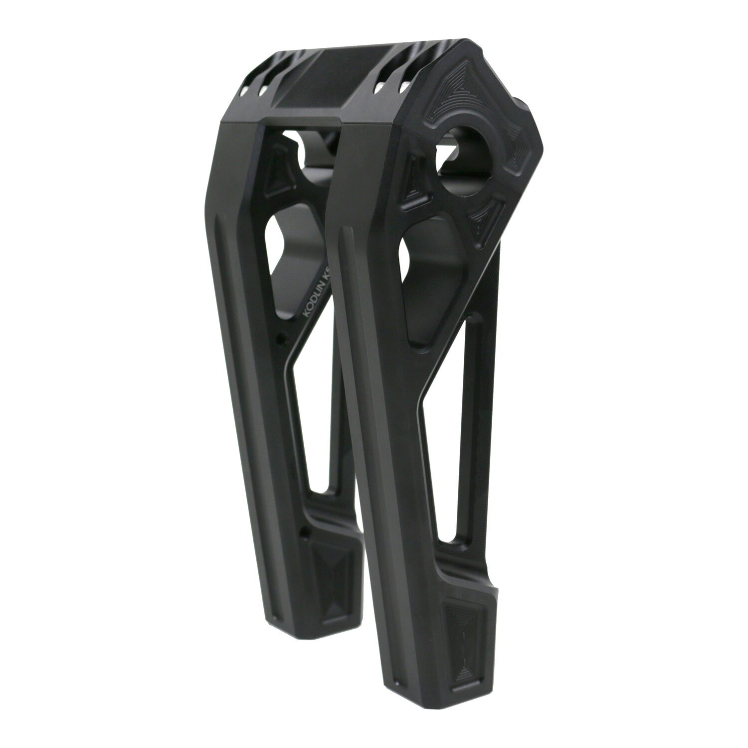 Kodlin, Fastback risers for OEM digital speedo. 8, Black, Anodized