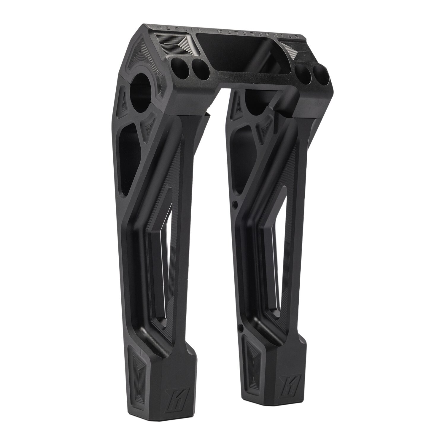 Kodlin, Fastback risers for OEM digital speedo. 8, Black, Anodized
