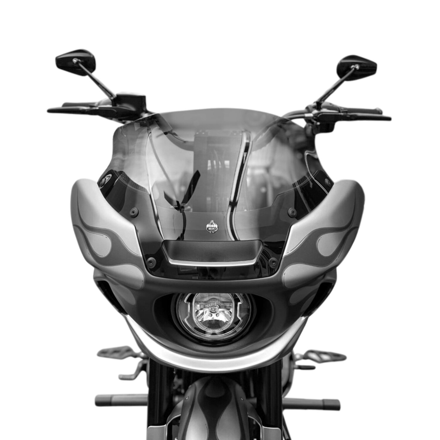 Kodlin, Fastback risers for OEM digital speedo. 8, Black, Anodized