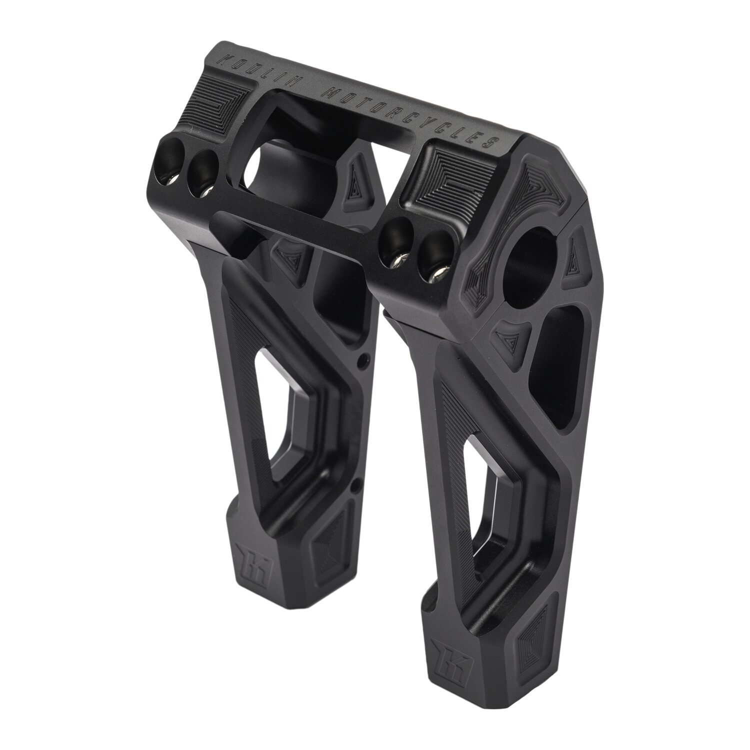 Kodlin, Fastback risers for OEM digital speedo. 6, Black, Anodized