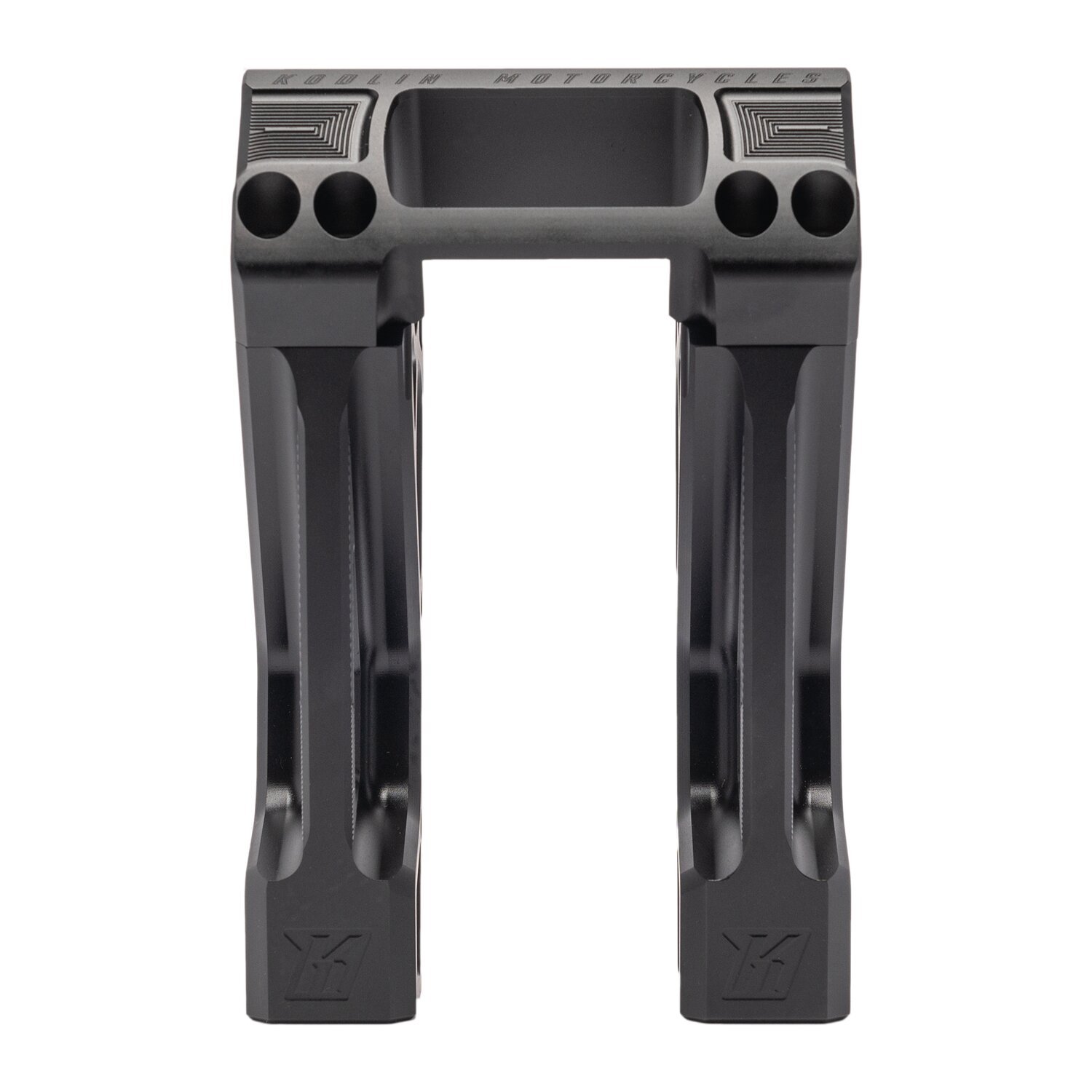 Kodlin, Fastback risers for OEM digital speedo. 6, Black, Anodized