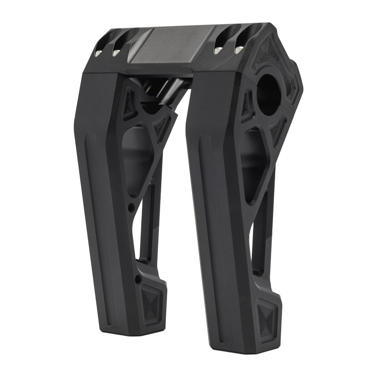 Kodlin, Fastback risers for OEM digital speedo. 6, Black, Anodized