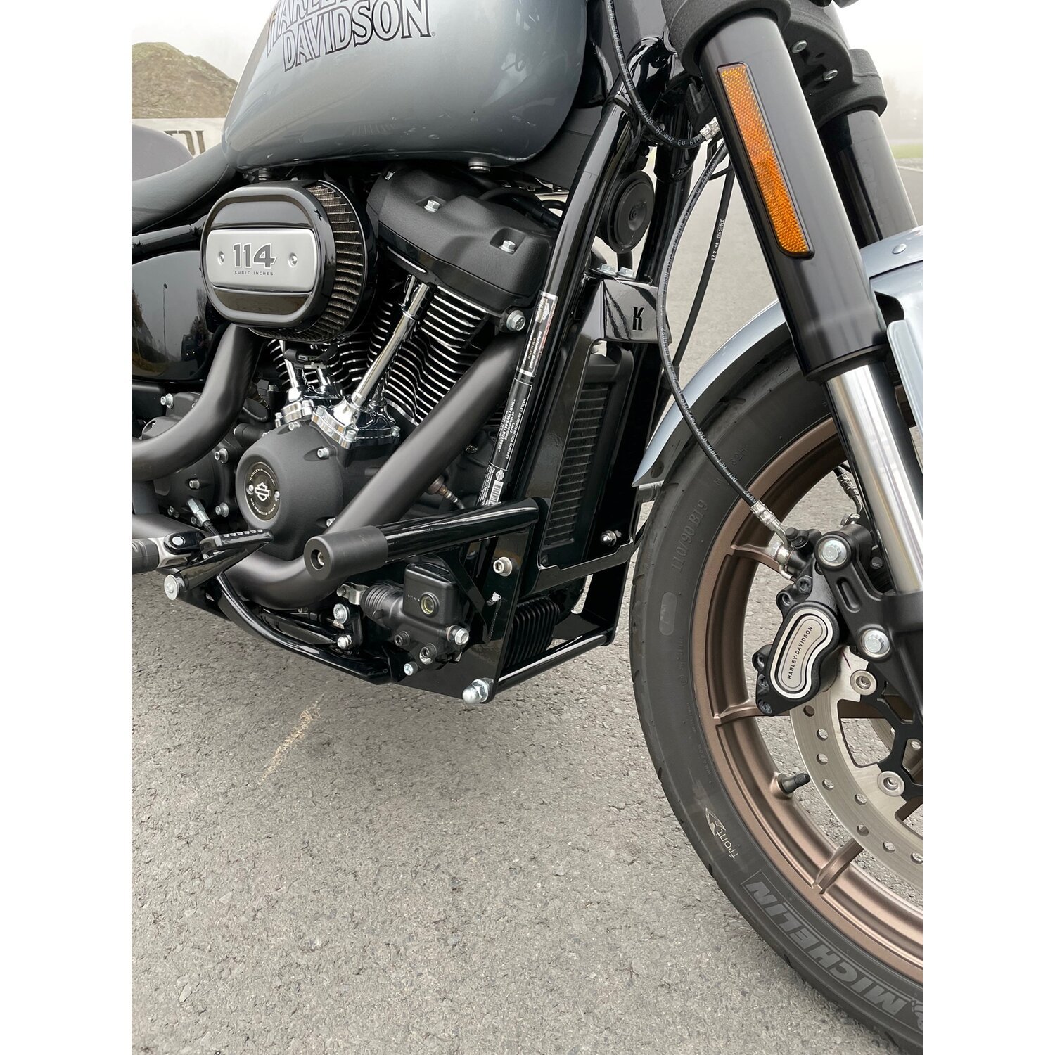 Kodlin, Club Style M8 engine guard, Black, Gloss
