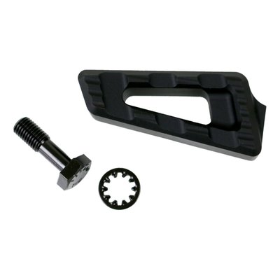 Black anodized. CNC machined aluminum. Style matching the Kodlin Track 951865 floorboards.