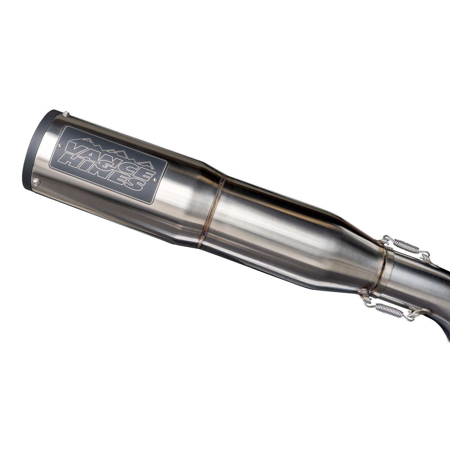 Vance & Hines, Adventure hi-output 500 slip-on. stainless st, Brushed