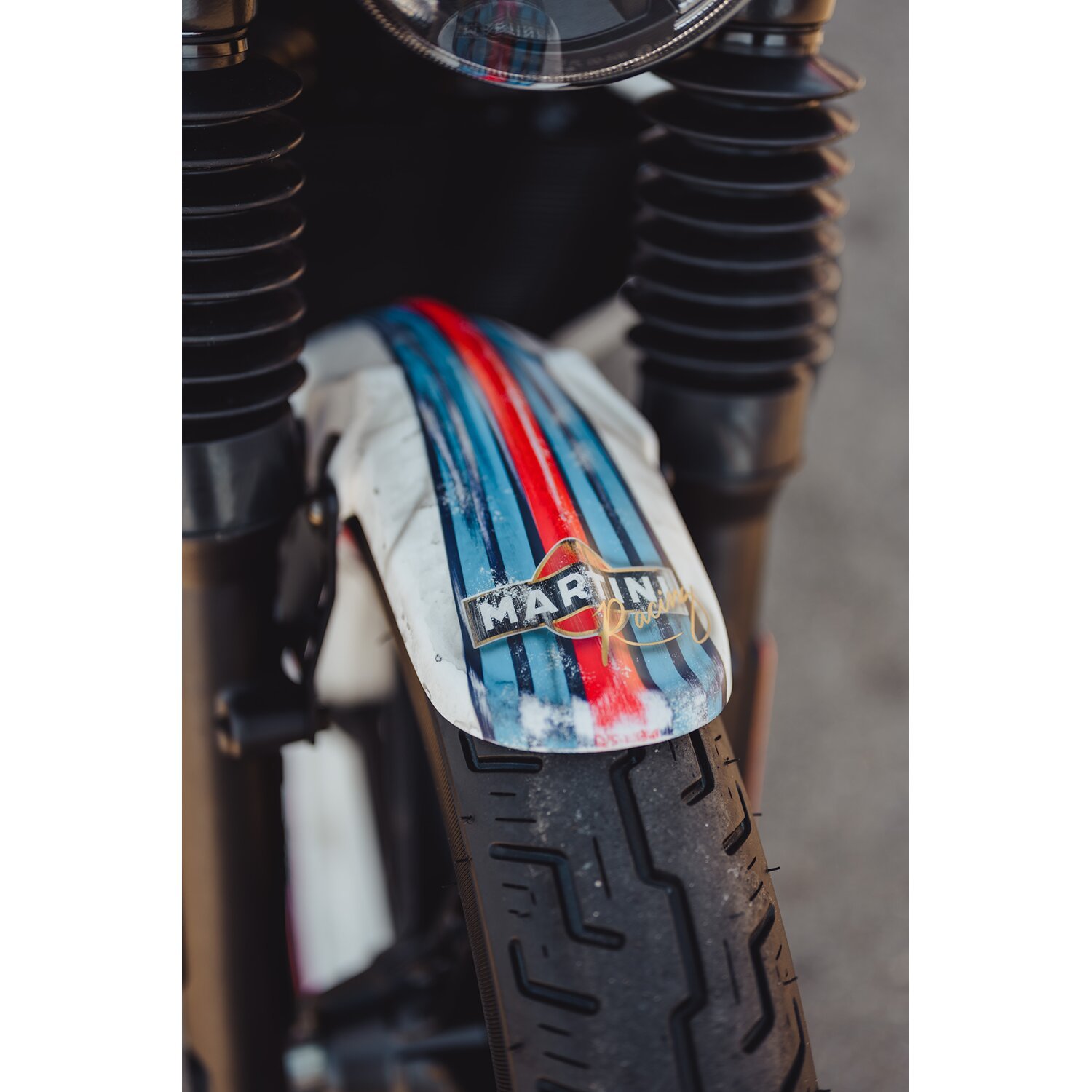 Cult-Werk, front fender Old School, Black, Matte