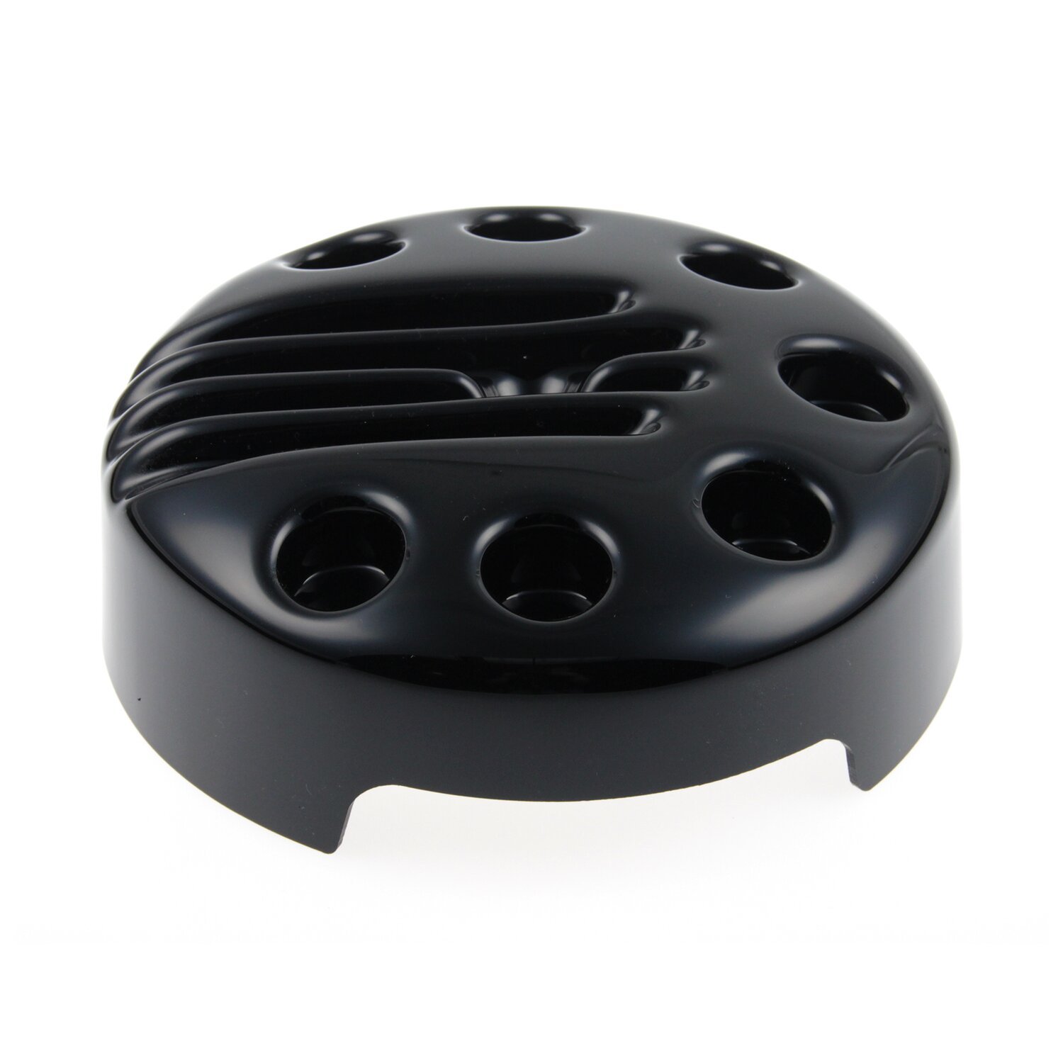 Cult-Werk, air cleaner cover Slotted, Black, Gloss