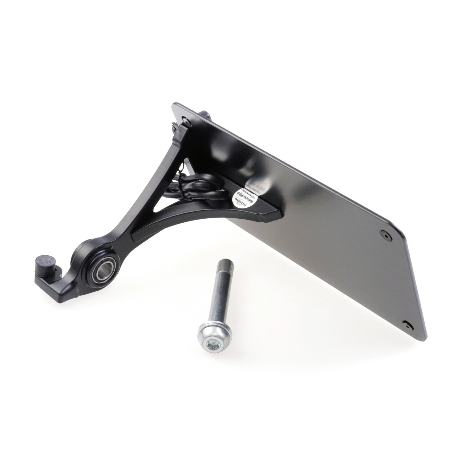 Cult-Werk, side mount license plate bracket, black. France, Matte