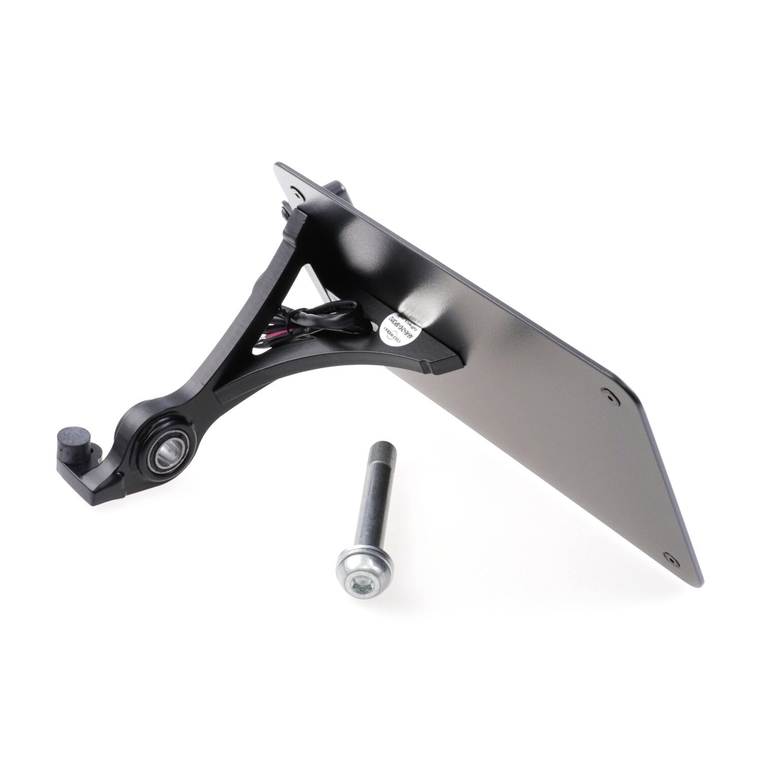Cult-Werk, side mount license plate bracket, black. NL, Matte