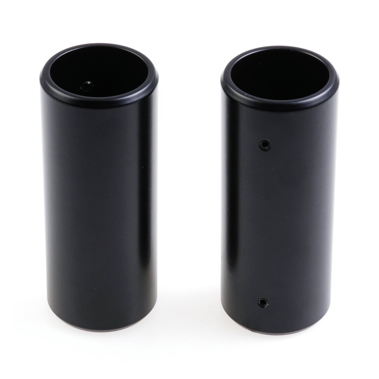 Cult-Werk, upper fork tube covers. Short, Black, Gloss