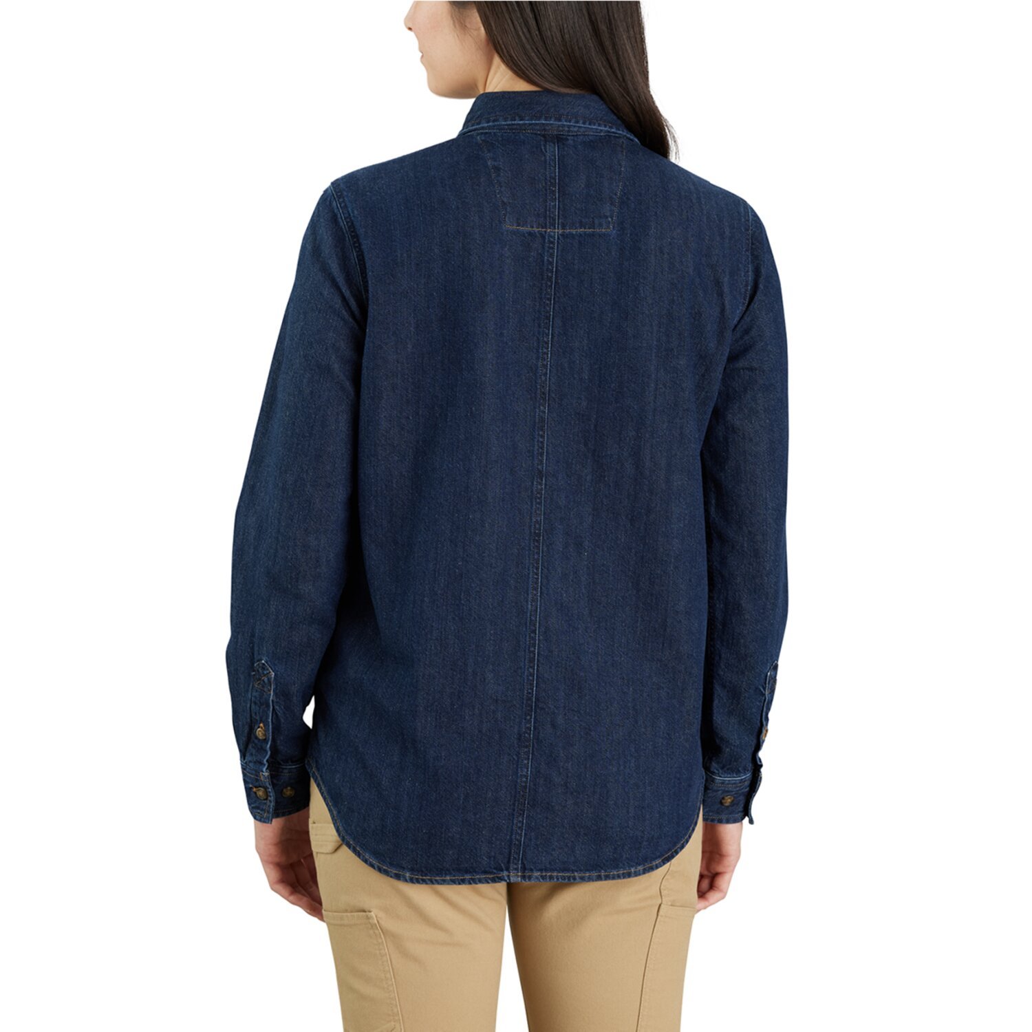 Carhartt Midweight female denim shirt, Blue, XL