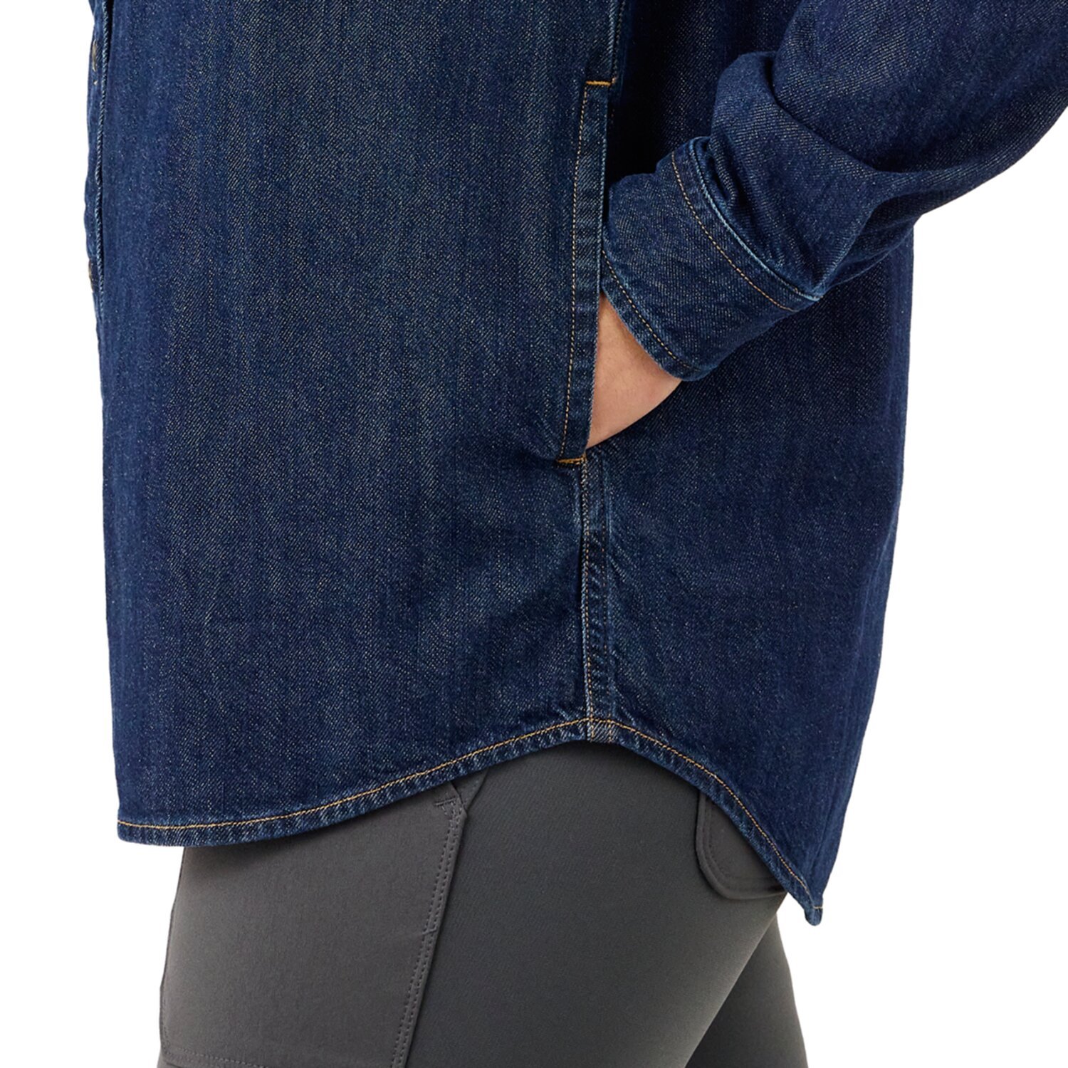 Carhartt Midweight female denim shirt, Blue, XL