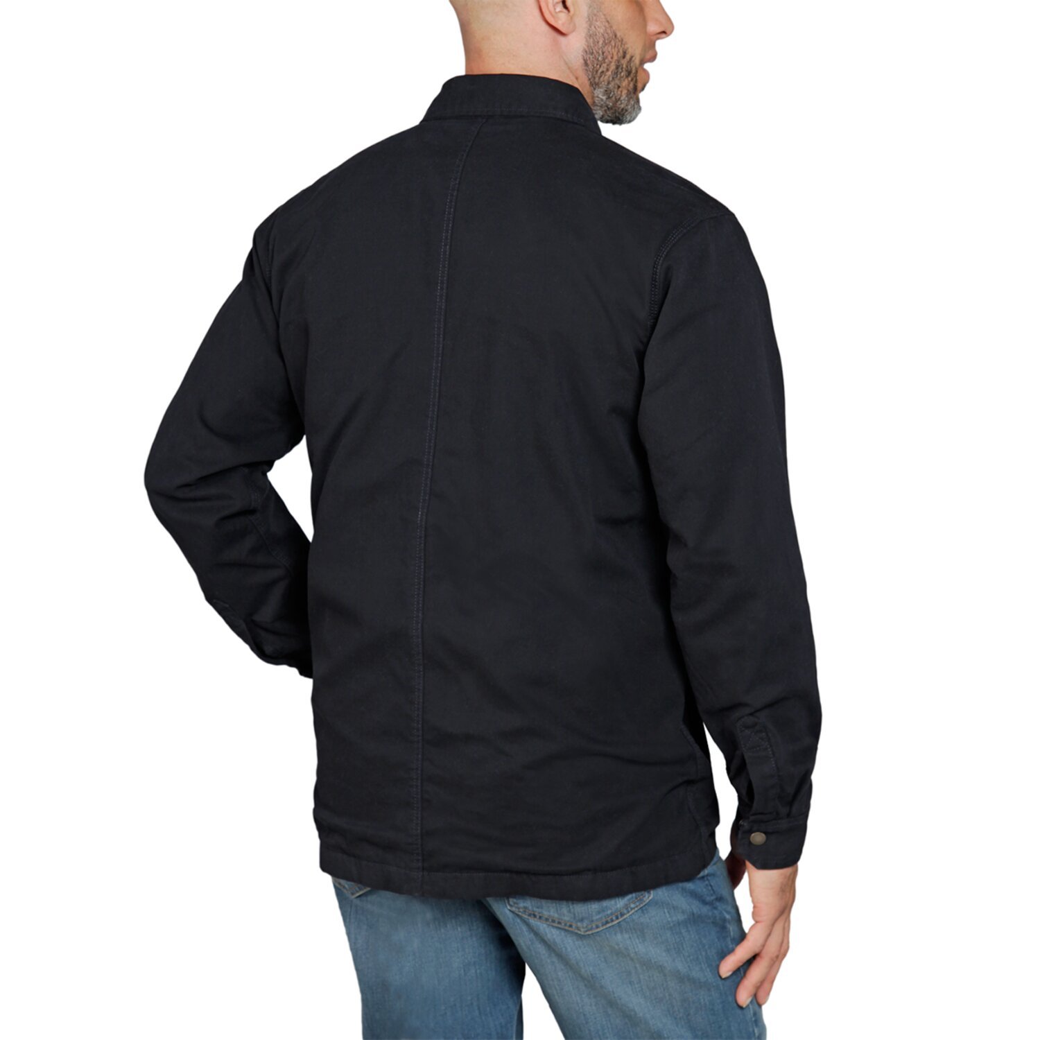 Carhartt Lined denim shirt jack, Black, 2XL