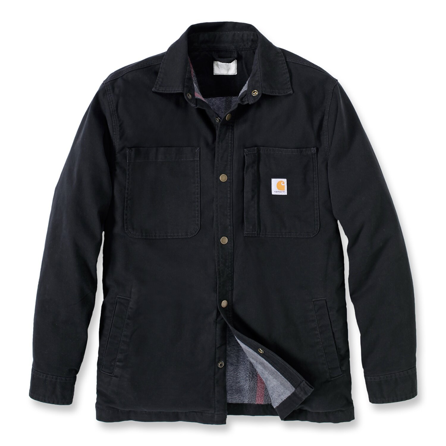 Carhartt Lined denim shirt jack, Black, 2XL