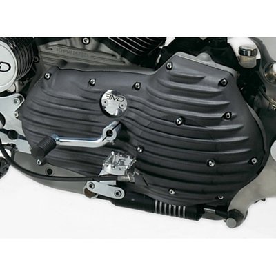 Cast aluminum for the right old-time look and the benefit of extra cooling ribs.

Note: 91-93 XL models require installation of 950390 clutch ramp kit.