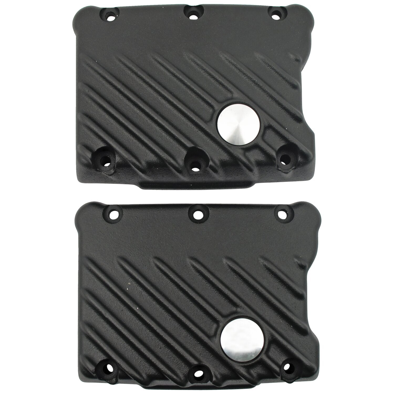 EMD, Twin Cam Snatch rocker cover set, Black