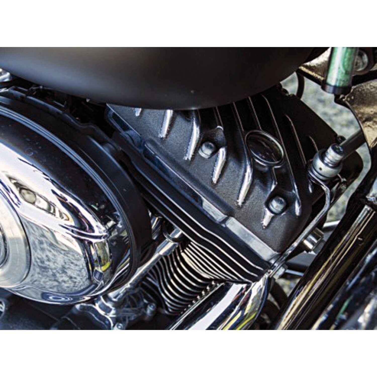 EMD, Twin Cam Snatch rocker cover set. Black Cut, Contrast Cut