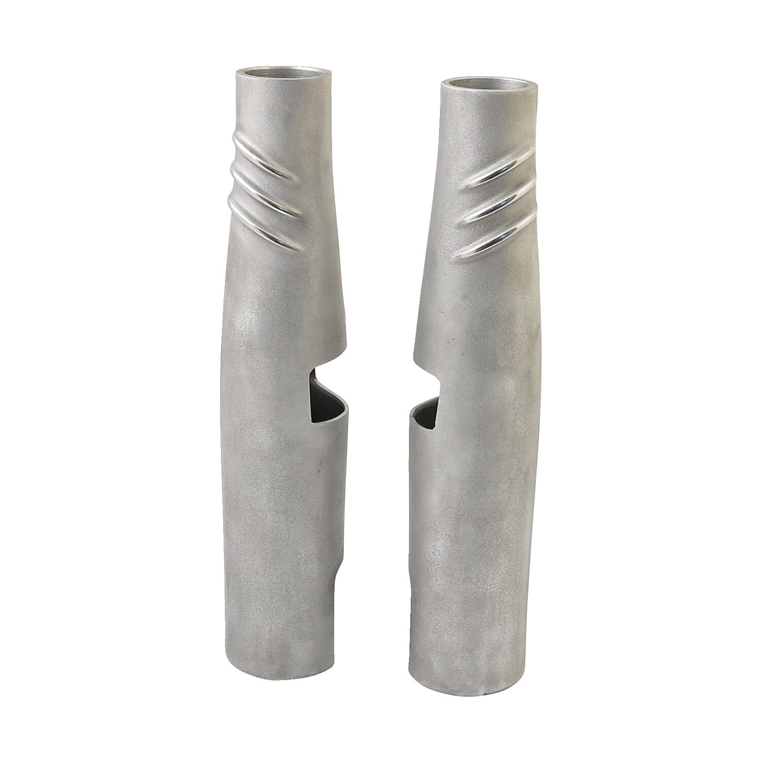 EMD, Bombshell 49 upper fork tube covers. Semi, Polished