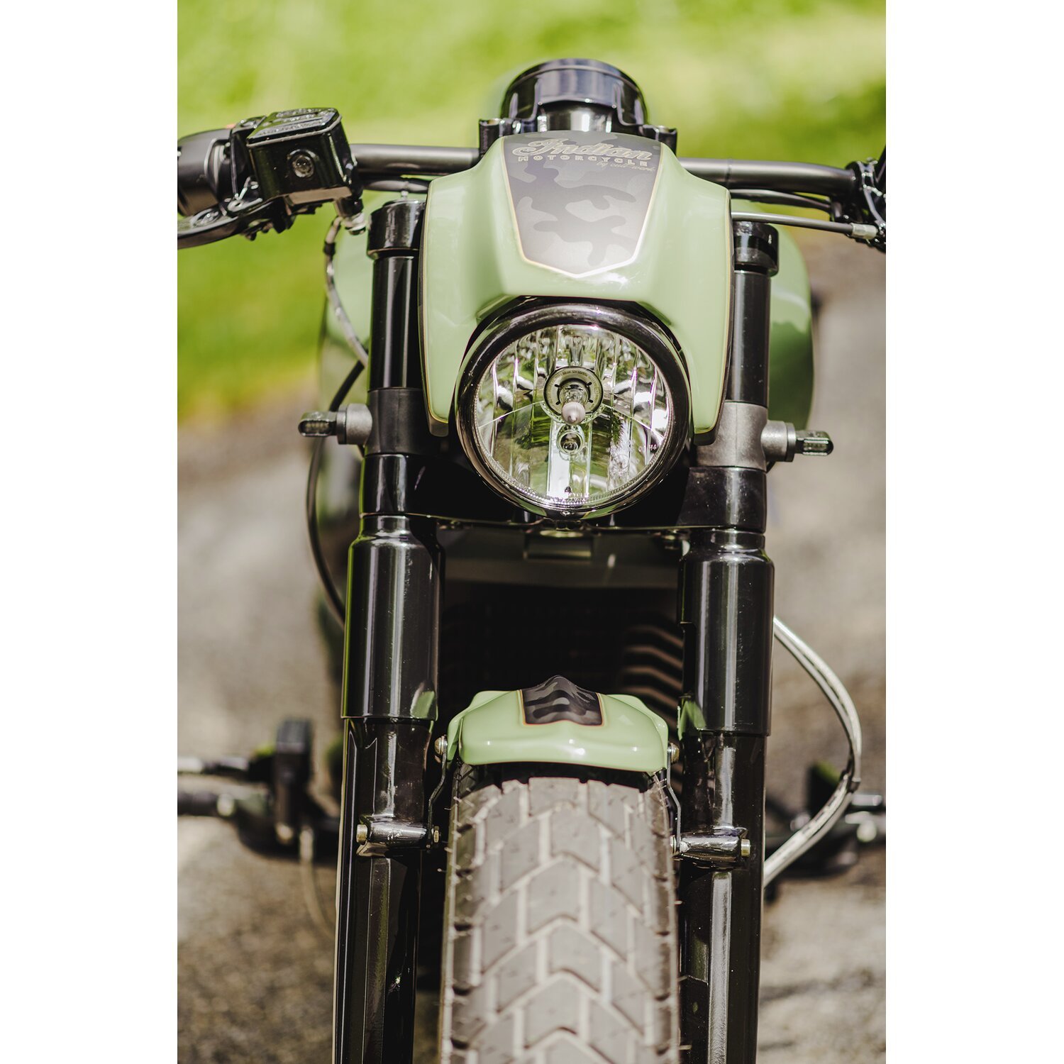 Cult-Werk, front fender "Old School, Black, Gloss