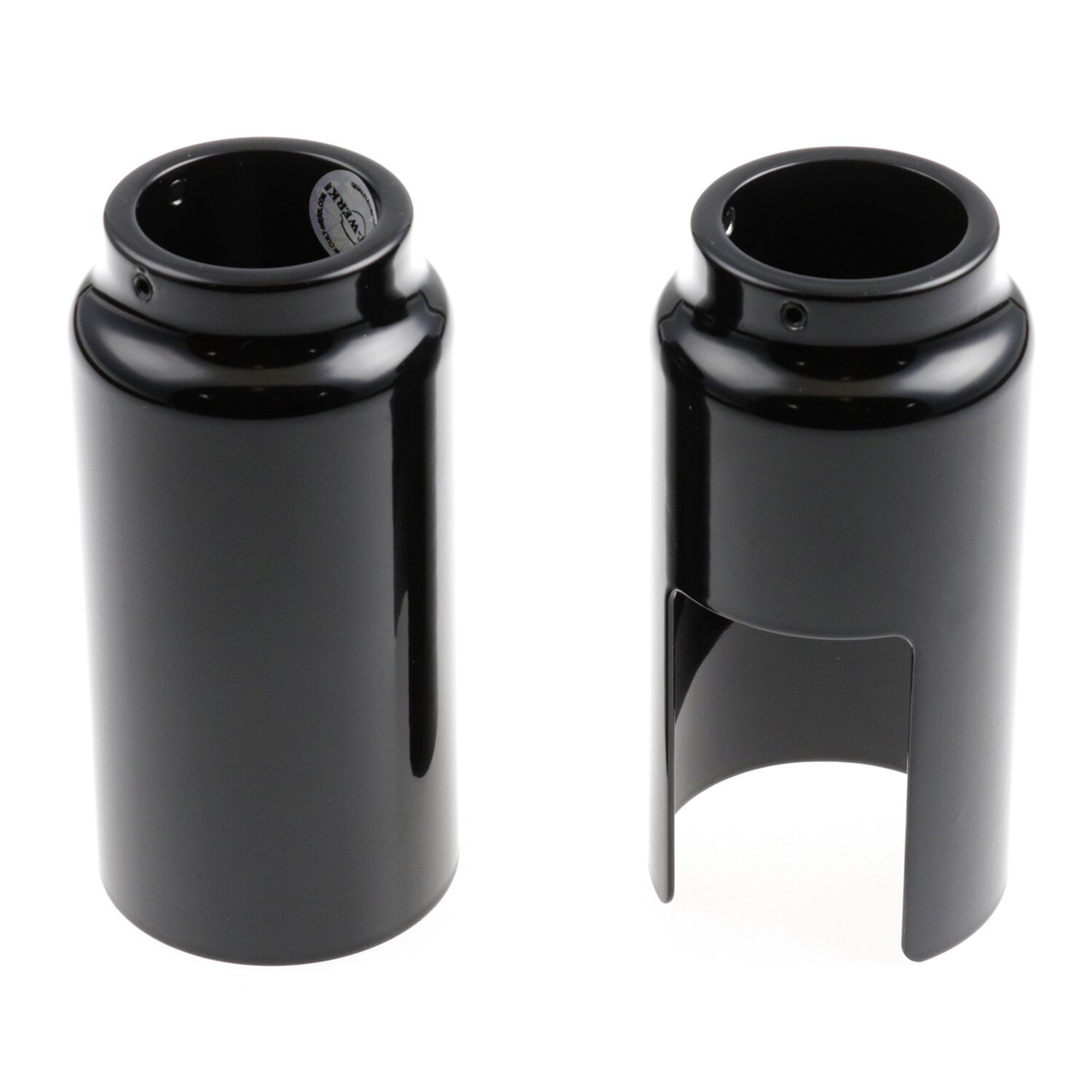 Cult-Werk, lower fork cover kit, Black, Gloss