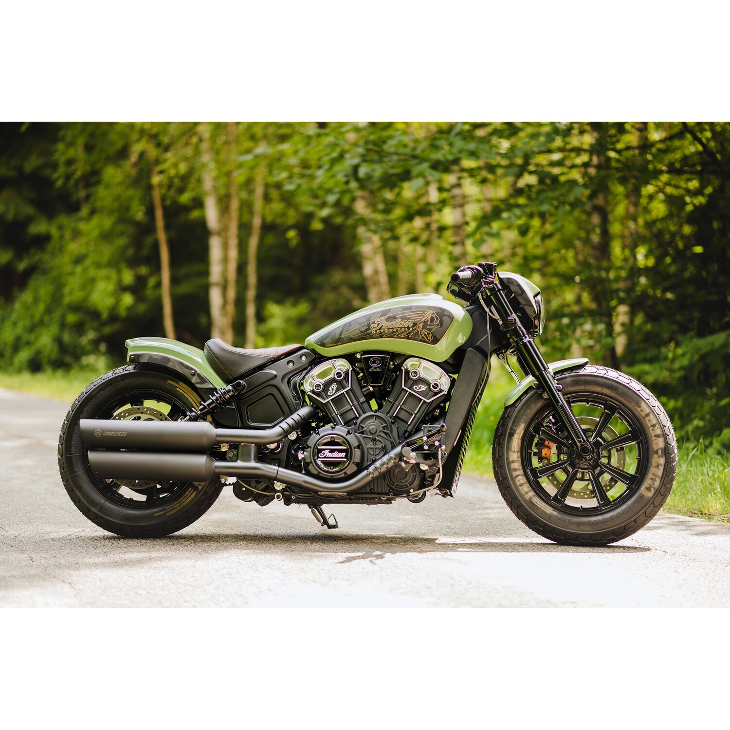 Cult-Werk, rear shock mount covers, Black, Gloss