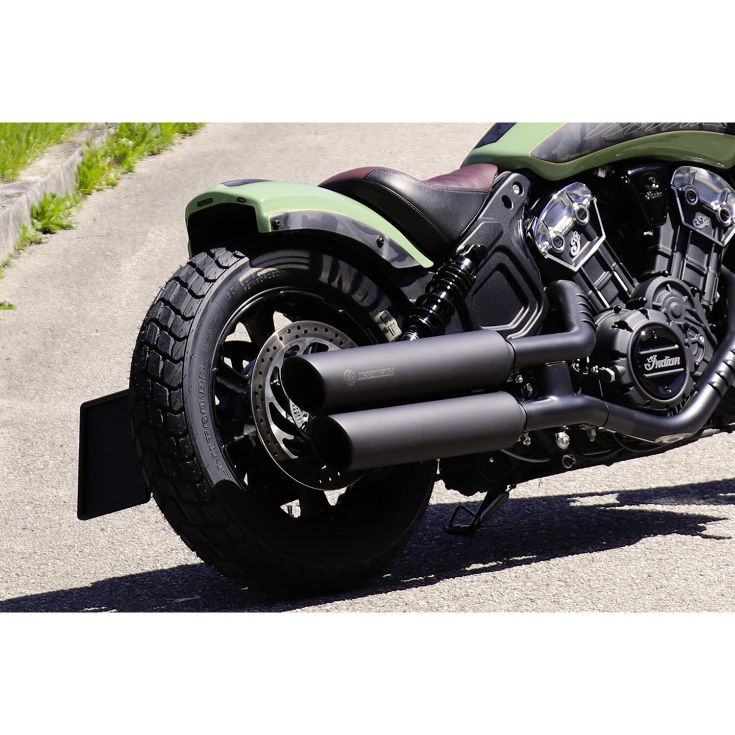Cult-Werk, rear fender 'Bobber, Black, Gloss