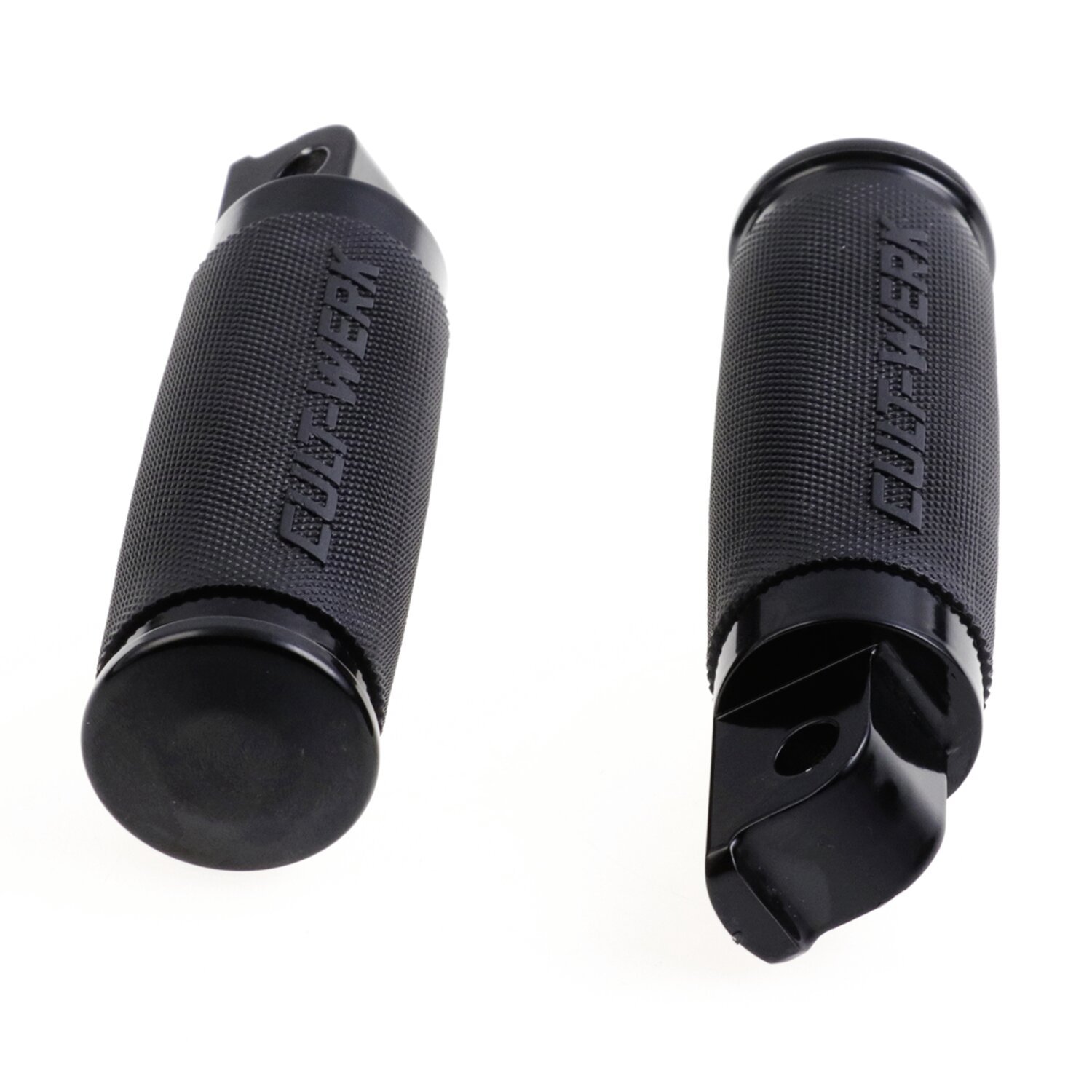 Cult-Werk, foot pegs, racing Black, Black, Gloss